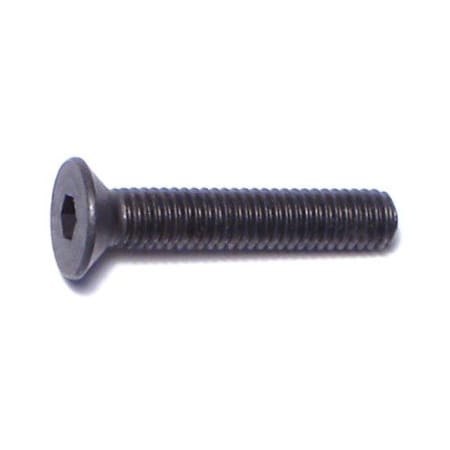 Midwest Fastener M3-0.50 Socket Head Cap Screw, Flat, Black Oxide Steel, 16 mm Length, 10 PK 76005